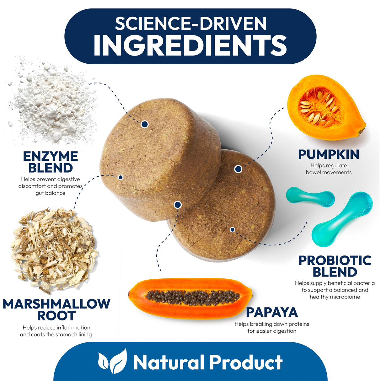 Probiotics for Dogs - 170 Dog Probiotics Chews - Digestive Enzymes & Prebiotics - Support Gut Health, Diarrhea, Gas & Constipation Relief - Itchy Skin, Allergies, Yeast Balance - Advanced Supplement