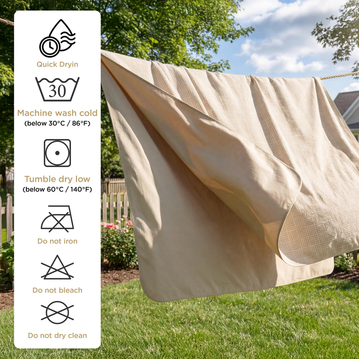 Bedsure Waterproof Couch Cover for Dogs Washable - Waterproof Blanket for Large Dogs Couch Sofa Cozy, Lightweight Furniture Protector for Pet Cat Quick Drying Puppy, Sandy Tan, 40x50IN