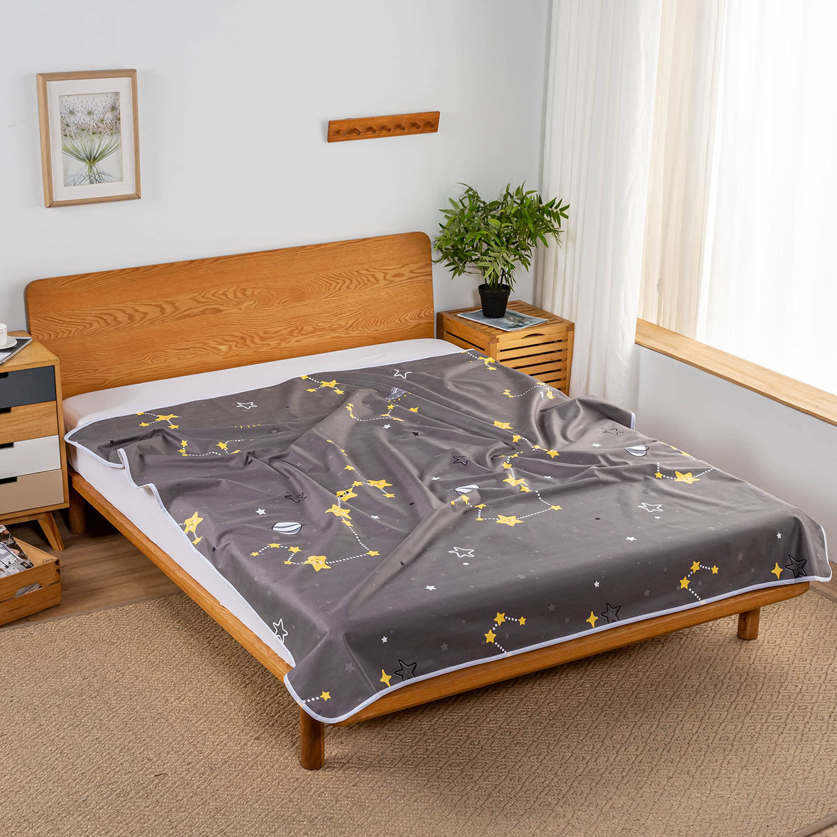 WenBags Bed Pads for Incontinence Washable 40*60,Large Reusable Waterproof Mattress Protector Pad,Pee Pads for Adults Elderly Pets or Kids Bed Wetting Protection, Hospital (Polyester,)
