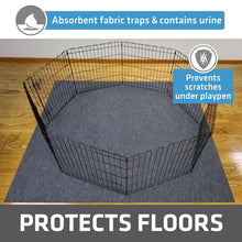 Load image into Gallery viewer, Drymate Jumbo Dog Playpen Mat (60x74), Super Absorbent, Waterproof, Slip-Resistant, Machine Washable, Reusable Puppy Pad for Training, Whelping, Housebreaking, Incontinence, Crate, Kennel (USA Made)