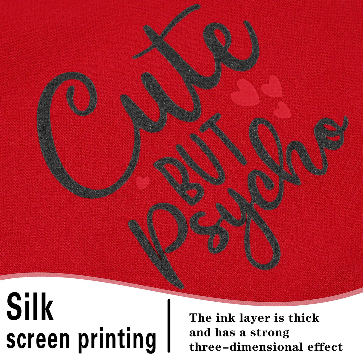 Cute but Crazy Dog Hoodie - Warm and Soft Dog Sweatshirt with Leash Hole, Fun Slogan Print, Cozy Winter Coat for Small Medium Dogs and Cats, Perfect for Cold Weather and Daily Walks.Red 3XL