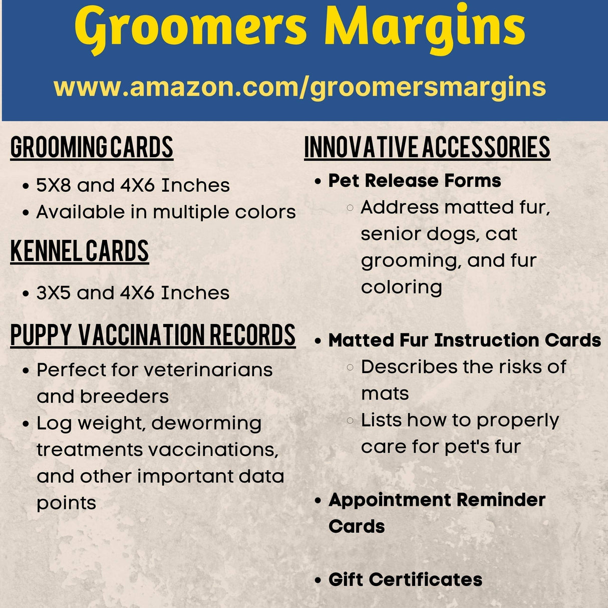 Pink Dog Grooming Client Cards 4X6 (100 Pack, 4 X 6 Inches) Client Information Clip Cards for Pet Groomer, Kennels, and Veterinarians