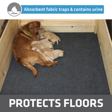 Load image into Gallery viewer, Drymate Whelping Box Liner Mat, Machine Washable, Super Absorbent, Waterproof, Quick Dry, Slip-Resistant, Reusable Dog Puppy Pee Pads for Training, Housebreaking, Incontinence, Crate (USA Made)(48x50)
