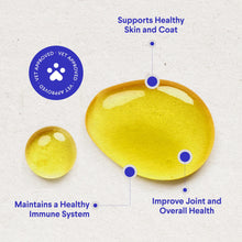 Load image into Gallery viewer, Wonder Paws Fish Oil for Dogs - Omega 3 for Dogs from Alaskan Salmon, Cod & Krill Oil - EPA DHA Fatty Acids - Less Shedding & Itching - Skin, Joint, Immune & Heart Health - Liquid Supplement (16 oz)