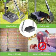 Load image into Gallery viewer, Niubya Pooper Scooper for Dogs, Metal Poop Scooper Tray and Rake Set with Adjustable Long Handle, Dog Pooper Scooper for Pet Waste Removal