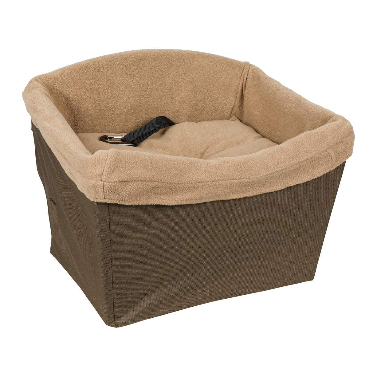 PetSafe Happy Ride Dog Safety Seat - Dedicated Pet Car Seat for Small Dogs - Elevated Booster Seat - Fleece Liner Booster Seat - Machine Washable - Fits Most Cars, Trucks & SUVs