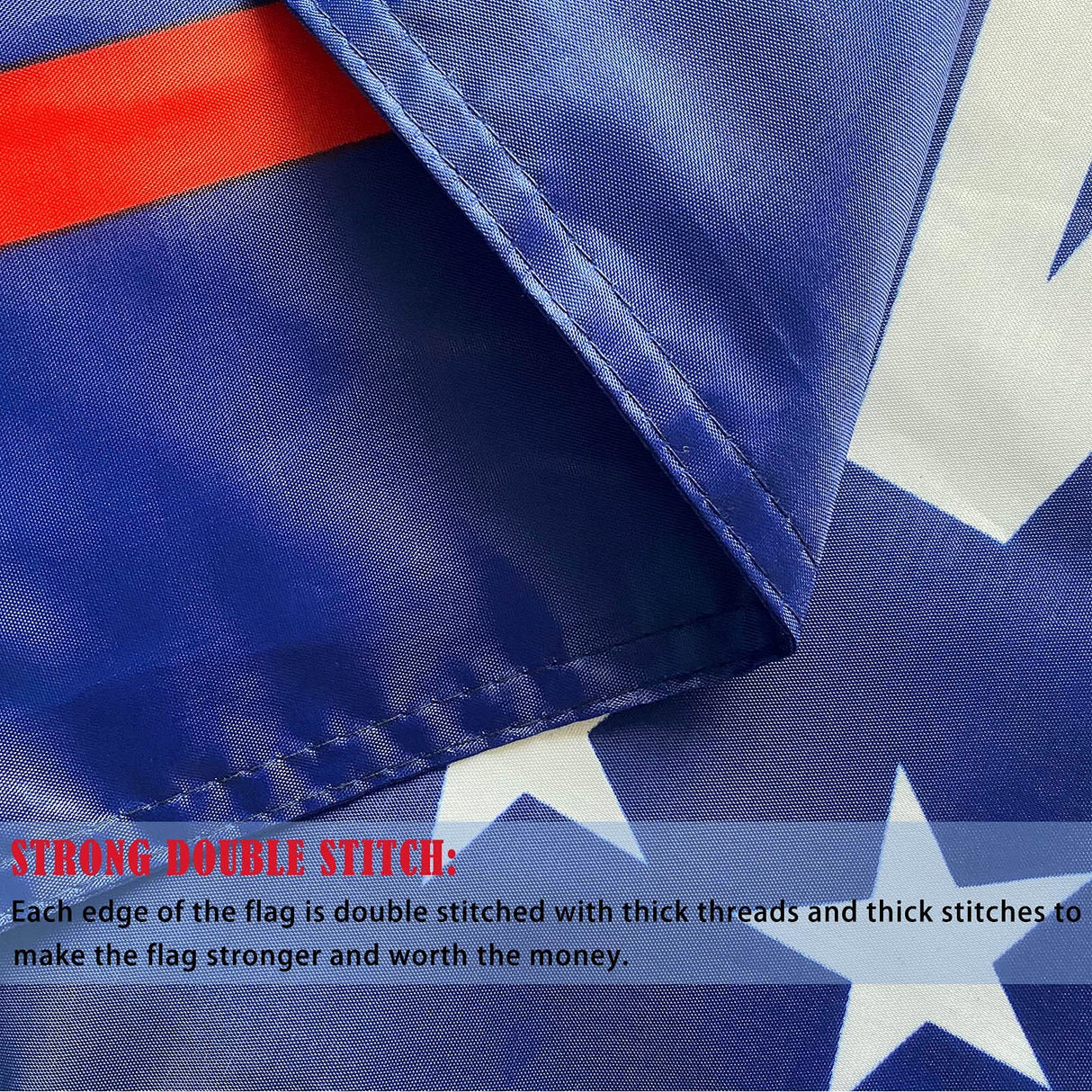 Trump 2024 Flag Take America Back Double Sided- Trump Flags 3x5 Outdoor Double Sided Heavy Duty Donald Trump Flags Banner Super Durable 4 Rows Stitched Edge Canvas Header with 2 Brass Grommets