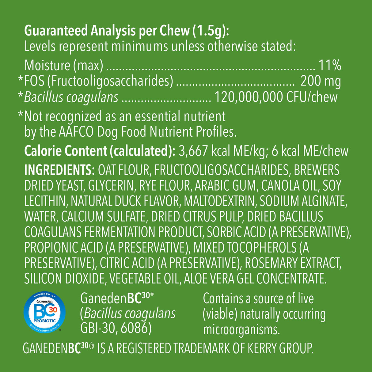 Amazon Brand - Wag Probiotic Supplement Daily Chews for Dogs, Supports Digestion and Gut Health, Natural Duck Flavor, 90 count
