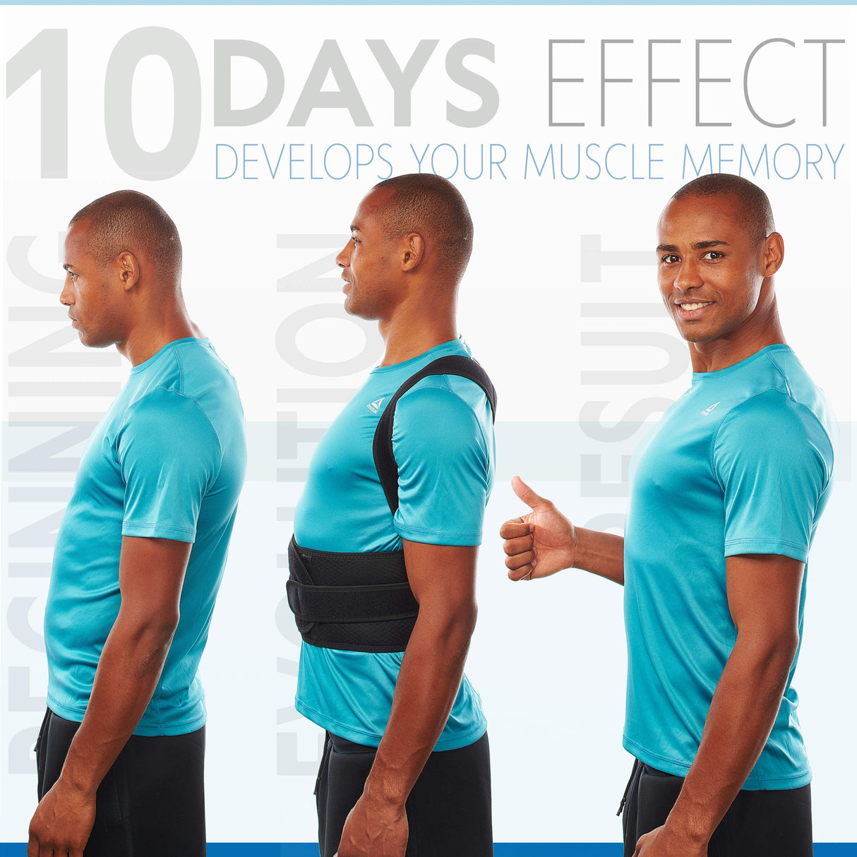 Back Brace Posture Corrector for Men and Women - Adjustable Posture Back Brace for Upper and Lower Back Pain Relief - Muscle Memory Support Straightener (Small)
