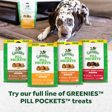 Load image into Gallery viewer, Greenies Pill Pockets for Dogs, Large Size Soft Dog Treats, Peanut Butter Flavor, 15.8 oz. Pouch