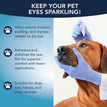 Load image into Gallery viewer, NOVEHA Pet Gel Eye Drops with 0.3% Viscoadaptive Hyaluronan | Eye Solution for Severe Dry Eyes - Long Lasting Hydration, Reduces Nuisance, Swelling & Dryness - Eye Lube for Dogs and Cats (2x10mL)