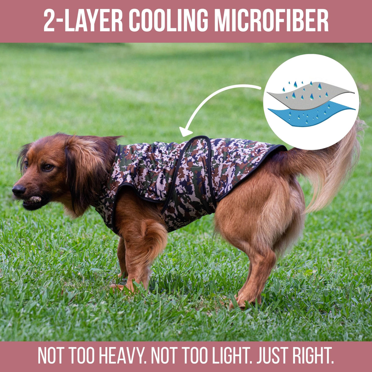 LUCOLOVE Dog Cooling Vest - 2-Layer Cooling with Soft Microfiber Fabric - Lightweight, Adjustable and Comfortable - UV Protection for Small to Large Dogs - Relief in Hot Weather (Green, Small)