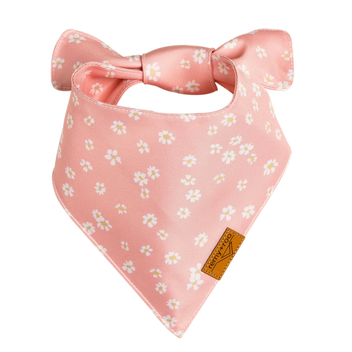 Remy+Roo Spring Dog Bandanas - 4 Pack Meadow Set | Premium Durable Adjustable Polyester Fabric | Patented Shape Girl Dog Bandana, Floral Bandana for Dogs (Small)