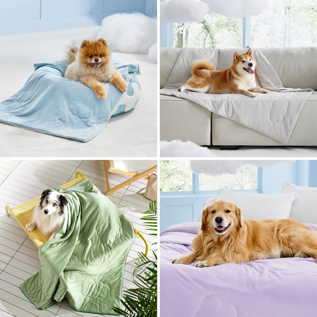 LE SURE Premium Cooling Blanket for Small Dogs Washable - Breathable Pet Throw Blanket with Q-MAX>0.4 for Summer,Soft Cat Cooling Mat, Furniture Protector Couch Sofa,Grey, 25x35