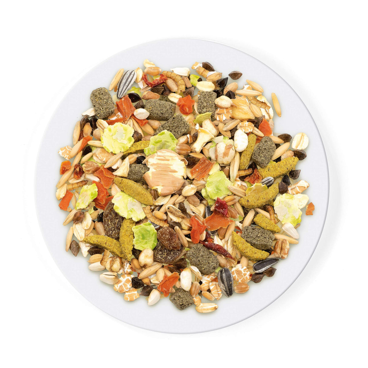 Witte Molen Pure Hamster Food Seed Mixture Mealworms, Sunflower Seeds, Puffed Rice, Grape Nuts, No Artificial Preservatives Dry Food, 1.7 lbs (2 Pack)