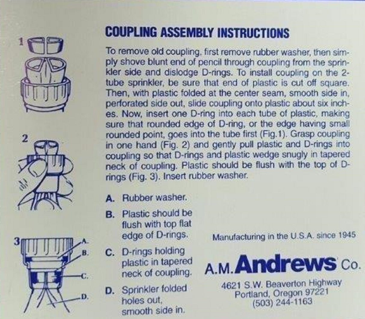 ANDREWS 100-Foot 2 Tube Sprinkler Hose 10-12349