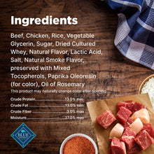 Load image into Gallery viewer, Blue Buffalo Nudges Grillers Natural Dog Treats with Real USA Beef, Made in the USA, Steak, 36-oz Bag