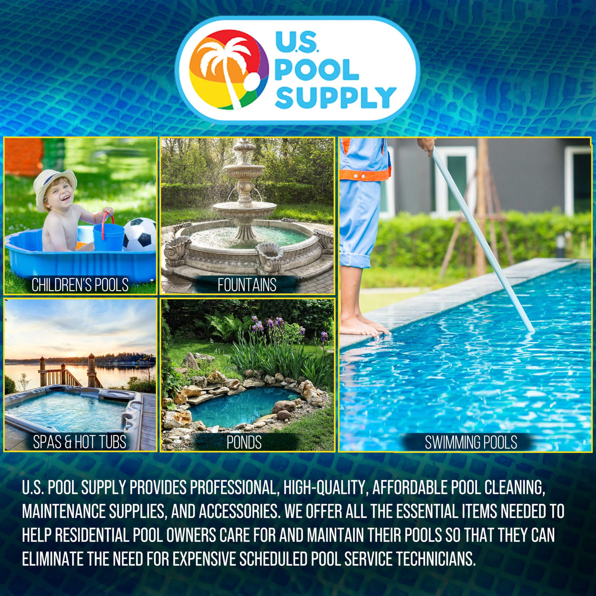 U.S. Pool Supply Above Ground Pool Hose Replacement 1.5" Diameter x 20" Long, Pack of 2 - Compatible with Intex Pool Filter Pump Hoses, Sand Filters, Saltwater Systems with 1,500 to 2,500 GPH