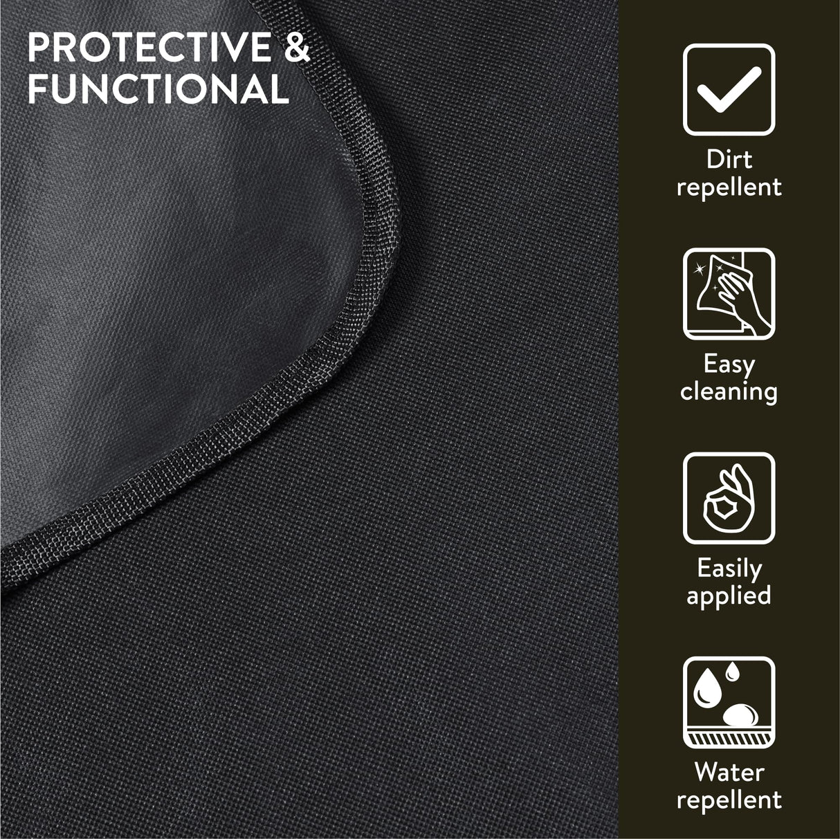 PRETEX Universal SUV Cargo Liner for Dogs - Water Resistant Dog Mat Blanket - Easy to Clean Trunk Area Cover with Side Protection - Cargo Protector Covers for Your Pet
