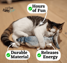 Load image into Gallery viewer, Interactive Floppy Fish Cat Toy - Perfect for Pouncing and Playtime!