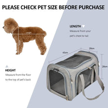 Load image into Gallery viewer, Dog Carrier Bag Soft Side Backpack Cat Pet Carriers Dog Travel Bags Airline Approved Transport For Small Dogs Cats Outgoing