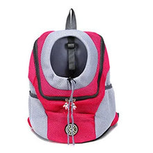 Load image into Gallery viewer, Outdoor Pet Dog Carrier Bag Portable Travel Backpack Front Bag Double Shoulder Mesh Backpack Head Carrying Bags For Cat
