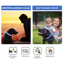 Load image into Gallery viewer, MASBRILL Dog Collar Luminous Pet Supplies Dog Collar Waterpoof Safety Collars dropship