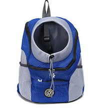Load image into Gallery viewer, Outdoor Pet Dog Carrier Bag Portable Travel Backpack Front Bag Double Shoulder Mesh Backpack Head Carrying Bags For Cat