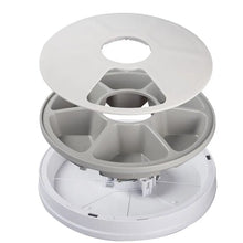Load image into Gallery viewer, Round Timing Feeder Automatic Pet Feeder 6 Meals 6 Grids Cat Dog Electric Dry Food Dispenser 24 Hours Feed Pet Supplies 40% Off