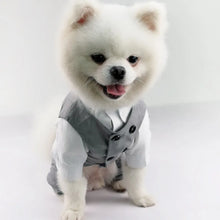 Load image into Gallery viewer, Dog Tuxedo Suit For Small Medium Breed Formal Tuxedo Vest With Bow Tie Dog Clothes Gentleman Pet Wedding Birthday Party Costume