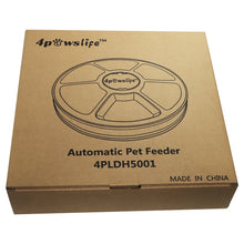 Load image into Gallery viewer, Round Timing Feeder Automatic Pet Feeder 6 Meals 6 Grids Cat Dog Electric Dry Food Dispenser 24 Hours Feed Pet Supplies 40% Off