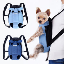 Load image into Gallery viewer, Denim Pet Dog Backpack Outdoor Travel Dog Cat Carrier Bag for Small Dogs Puppy Kedi Carring Bags Pets Products Trasportino Cane
