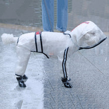Load image into Gallery viewer, Dog Raincoat Puppy Four Feet Hooded Transparent Waterproof Windproof Teddy Small Large Dogs Rain Out Clothes For Pet Supplies