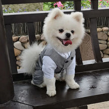 Load image into Gallery viewer, Dog Tuxedo Suit For Small Medium Breed Formal Tuxedo Vest With Bow Tie Dog Clothes Gentleman Pet Wedding Birthday Party Costume
