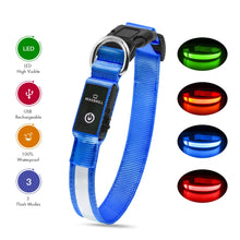 Load image into Gallery viewer, MASBRILL Dog Collar Luminous Pet Supplies Dog Collar Waterpoof Safety Collars dropship