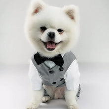 Load image into Gallery viewer, Dog Tuxedo Suit For Small Medium Breed Formal Tuxedo Vest With Bow Tie Dog Clothes Gentleman Pet Wedding Birthday Party Costume