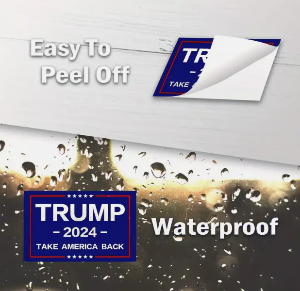 π₯ 5PCS SET DONALD TRUMP NEW 2024 STICKERS DECALS TAKE SAVE AMERICA BACK MAGA!