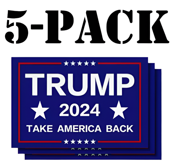 π₯ 5PCS SET DONALD TRUMP NEW 2024 STICKERS DECALS TAKE SAVE AMERICA BACK MAGA!
