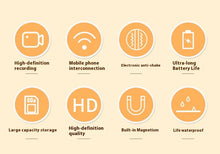 Load image into Gallery viewer, Waterproof Mini Body Camera for Dogs Cats, Outdoor Adventures Pet Camera Cam Smart Collar HD 1080P WiFi App with Video Recording