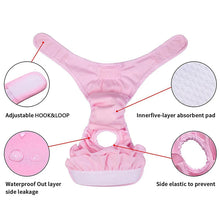 Load image into Gallery viewer, Dog Sanitary Physiological Pants Pet Diaper for Small Large Dogs Cats Washable Menstruation Underwear Pets Protective Trousers