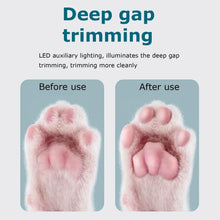 Load image into Gallery viewer, Portable Dog Paw Trimmer with Led Light Rechargeable Cordless Nail Grinder Shaver for Cats dogs Other Pets Nail Grooming Tools