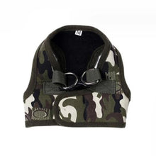 Load image into Gallery viewer, Dog Harness Leash Set Cute Army Small Dog Harness Cats Walking Chest Vest Canvas Pets Puppy Harness For Autumn Winter Spring