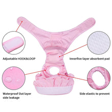 Load image into Gallery viewer, Dog Sanitary Physiological Pants Pet Diaper for Small Large Dogs Cats Washable Menstruation Underwear Pets Protective Trousers