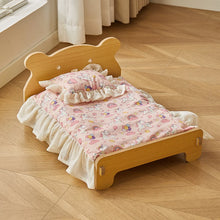 Load image into Gallery viewer, Wooden Dog Bed Four Seasons Universal Teddy Small Dog Summer Special Bed Suspended Off-the-und Pet Wood Bed