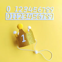 Load image into Gallery viewer, New Pet Birthday Props Dog Party Hat Drool Pocket Cat Birthday Set Decorations Dress Glitter Hot Gold First Birthday Gift