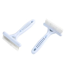 Load image into Gallery viewer, Grooming Tools for Dog: Rake Comb to Remove Short and Long Hair Fur Shedding, White Pet Dog Supplies