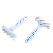 Load image into Gallery viewer, Grooming Tools for Dog: Rake Comb to Remove Short and Long Hair Fur Shedding, White Pet Dog Supplies