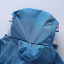 Load image into Gallery viewer, Pet Raincoat Cartoon Pattern Reflective Hoodie Dog Outdoor Waterproof Jacket Coat Harness Puppy Sports Walking Onesie Clothes