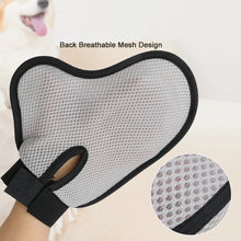 Load image into Gallery viewer, Pet Grooming Glove Brush for Cats Dogs Bath Massage Gloves for Bathing Grooming Softy Comfortable Animal Hair Removal Tool