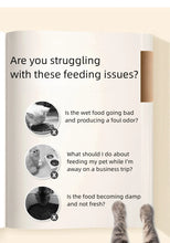 Load image into Gallery viewer, Pet Automatic Feeder Timed Quantification Separate Bowls for Dry Wet Feeding Easy to Clean Short-distance Travel Home Use